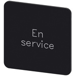 Siemens Labeling plate, En service