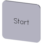 Siemens Labeling plate, Start