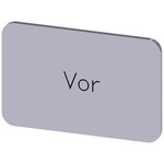 Siemens Labeling plate, Vor