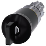 Siemens SIRIUS ACT Series Black Latching Push Button Head, 22mm Cutout, IP66, IP67, IP69K