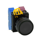 Idec YW1B Series Black Momentary Push Button Head, 22mm Cutout, IP67, IP69K