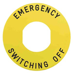 Schneider Electric Legend, Emergency Switching Off