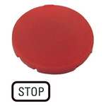Eaton Button Plate for Use with M22-DG-X, M22-DZ-X, M22(S)-D-X, M22(S)-DR-X, M30C-FD-X, M30C-FDR-X, Stop