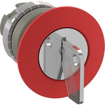 ABB 1SFA1 Series Red Key Release Push Button, 40mm Cutout