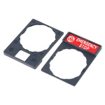 Schneider Electric Legend & Legend Holder Kit for Use with XALD Series, XALK Series, XB4 Series, XB5 Series, Emergency