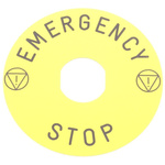 Schneider Electric Legend for Use with XALE Series, XALK Series, XB4 Series, XB5 Series, XLAD Series, Emergency Stop