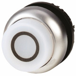 Eaton M22 Series White Illuminated Maintained Push Button Head, 22mm Cutout, IP69K