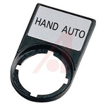 Eaton Legend Plate for Use with 22.5 mm Modular Pushbuttons, Hand - Auto