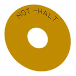 Siemens Round Backing Plate for Use with Emergency Stop Mushroom Push Button, Not - Halt