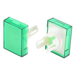 Omron Green Rectangular Push Button Lens