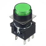Idec Green Round Push Button Switch