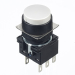 Idec White Round Push Button Switch