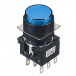 Idec Blue Round Push Button Switch