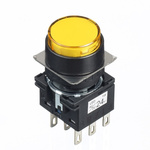 Idec Yellow Round Push Button Switch