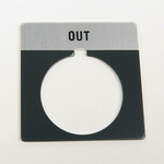 Allen Bradley Legend Plate for Use with 30 mm Push Button, Reset