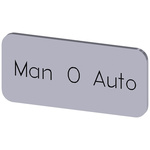 Siemens Labeling plate, Man - O - Auto