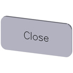 Siemens Labeling plate, Close