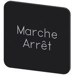Siemens Labeling plate, Marche Arrêt