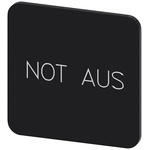 Siemens Labeling plate, Not - Aus