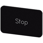 Siemens Labeling plate, Stop