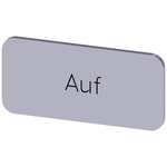 Siemens Labeling plate, Auf