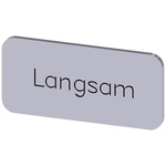 Siemens Labeling plate, Langsam