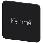 Siemens Labeling plate, Fermé