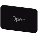 Siemens Labeling plate, Open