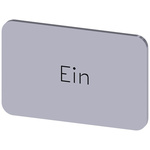 Siemens Labeling plate, Ein