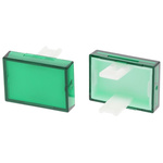 EAO Green Rectangular Push Button Lens for Use with 31 Series