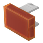 EAO Orange Rectangular Push Button Lens for Use with Push Button