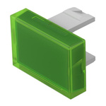 EAO Green Rectangular Push Button Lens for Use with Push Button