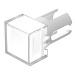 EAO White Square Push Button Lens for Use with Push Button