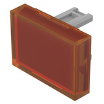 EAO Orange Rectangular Push Button Lens for Use with Push Button