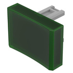 EAO Green Rectangular Push Button Lens for Use with Push Button