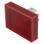 EAO Red Rectangular Push Button Lens for Use with Push Button