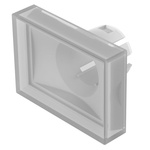 EAO White Rectangular Push Button Lens for Use with Push Button