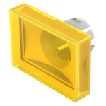 EAO Yellow Rectangular Push Button Lens for Use with Push Button