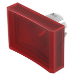 EAO Red Rectangular Push Button Lens for Use with Push Button