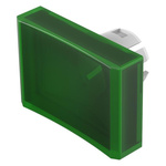 EAO Green Rectangular Push Button Lens for Use with Push Button