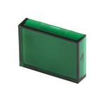 RS PRO Green Rectangular Push Button Lens for Use with ADA16 Series