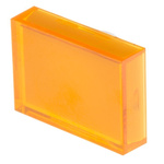 RS PRO Orange Rectangular Push Button Lens for Use with ADA16 Series