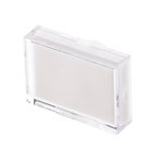 RS PRO White Rectangular Push Button Lens for Use with ADA16 Series