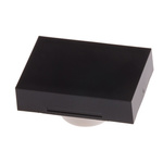RS PRO Black Rectangular Push Button Lens for Use with ADA16 Series