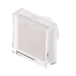 RS PRO White Square Push Button Lens for Use with ADA16 Series