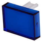 RS PRO Blue Rectangular Push Button Lens for Use with SD16 Series