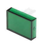RS PRO Green Rectangular Push Button Lens for Use with SD16 Series