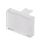 RS PRO White Rectangular Push Button Lens for Use with SD16 Series