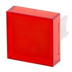 RS PRO Red Square Push Button Lens for Use with SD16 Series