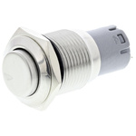 RS PRO Push Button Switch, Momentary, Panel Mount, 16mm Cutout, SPDT, 250V ac, IP65, IP67